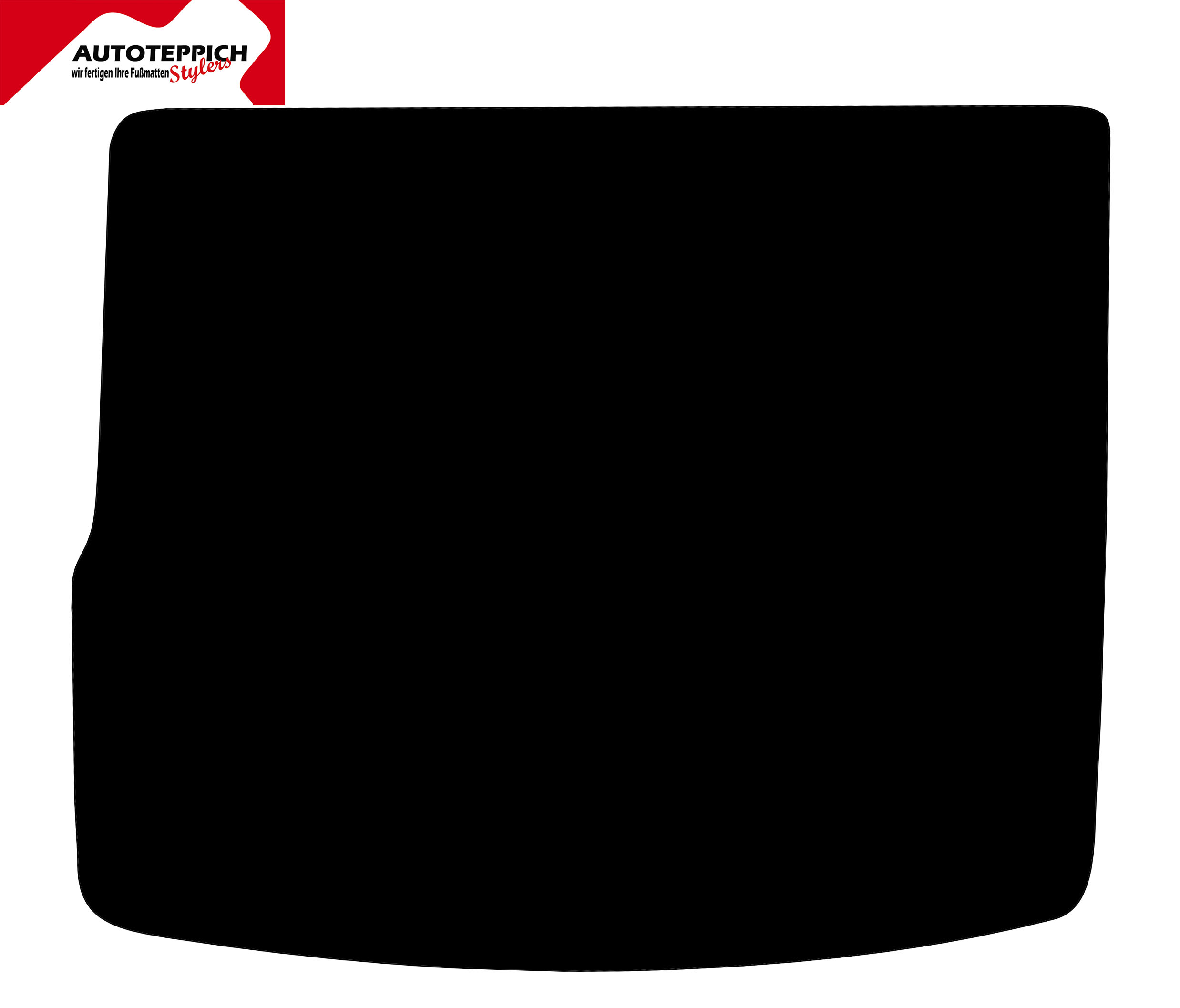Kofferraumteppich VW Touareg 2 Eine Kofferraummatte in schwarz für VW Touareq 2