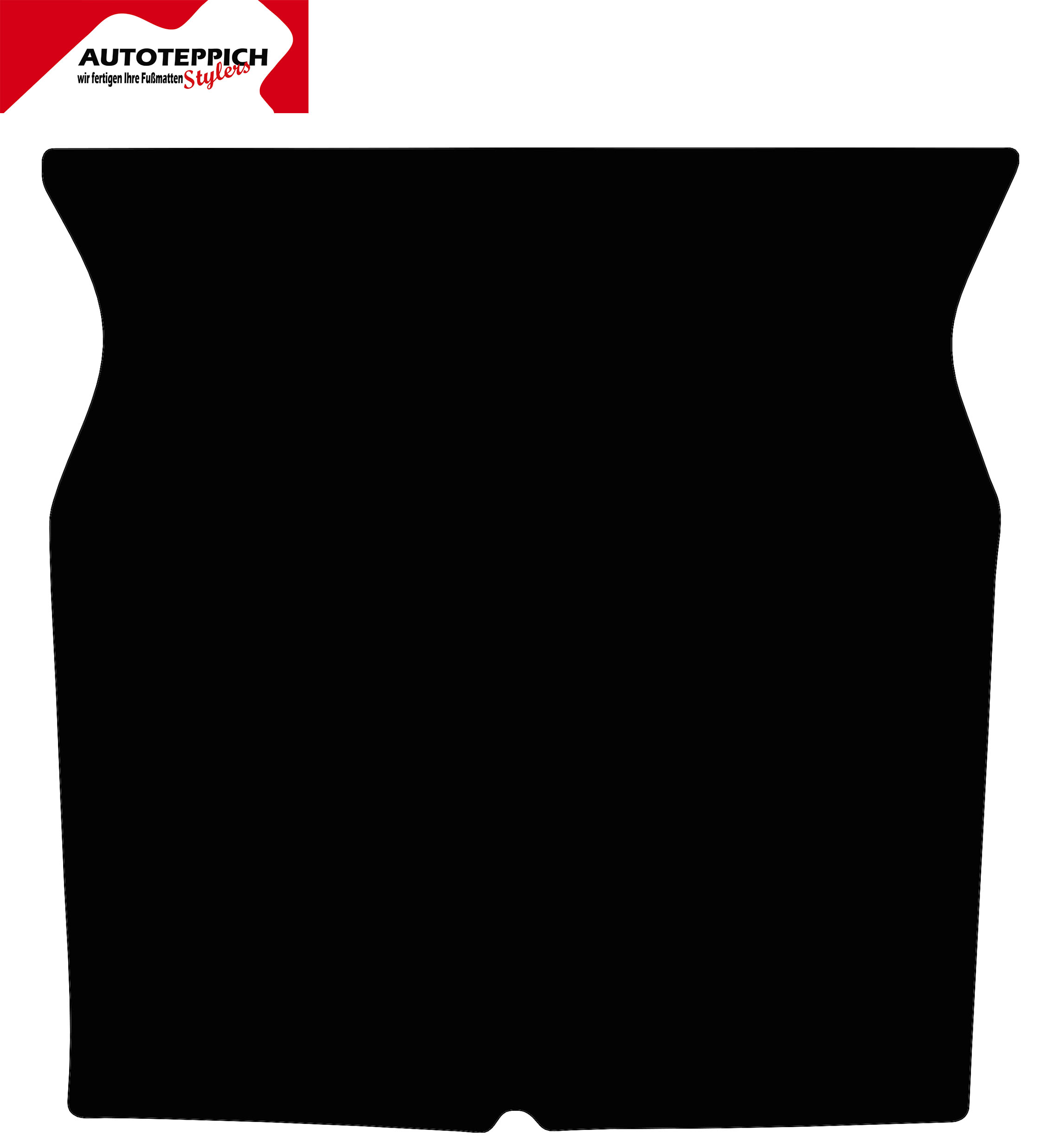 Kofferraumteppich VW Jetta 1 Eine Kofferraummatte in schwarz für VW Jetta 1