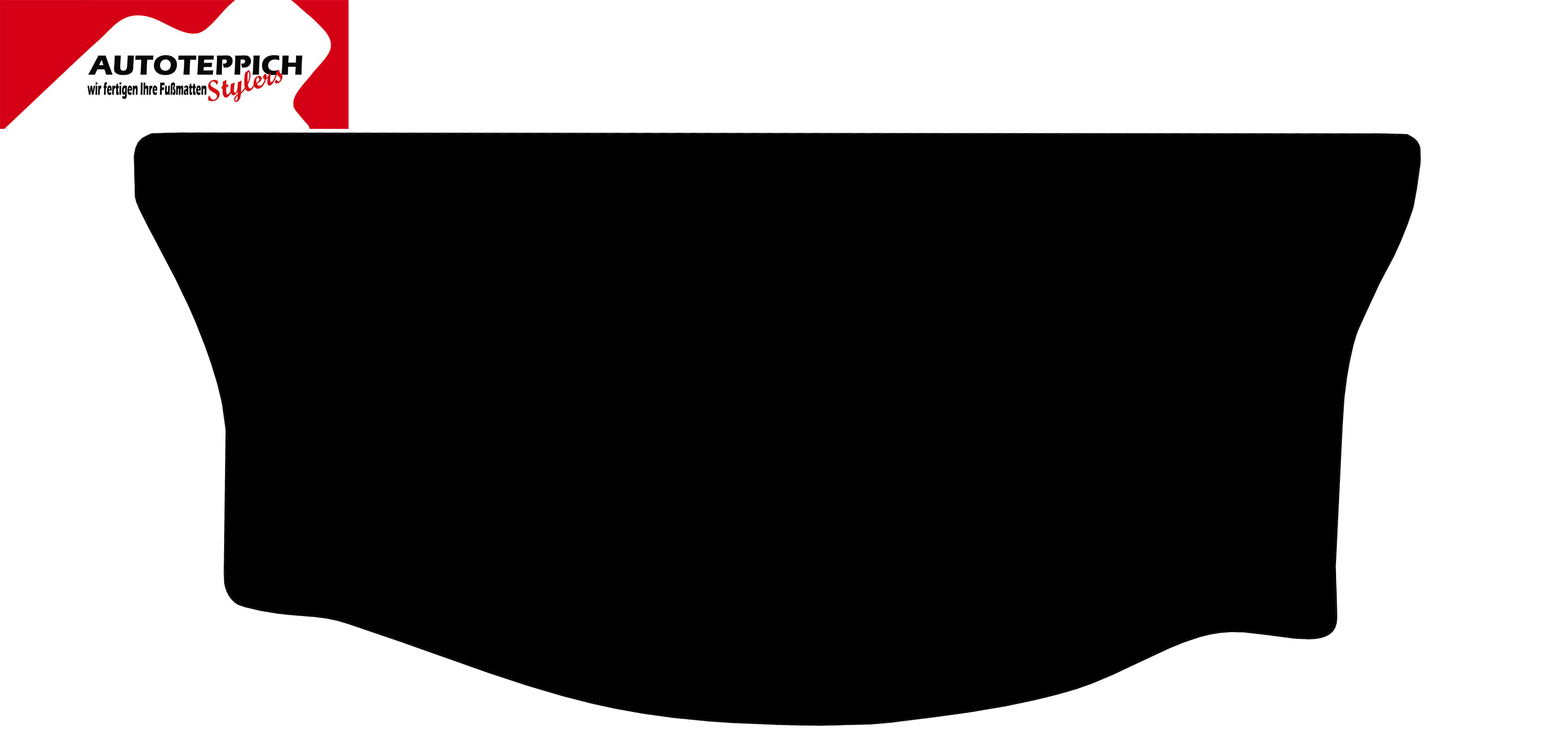 Kofferraumteppich VW Lupo Eine Kofferraummatte in schwarz für VW Lupo