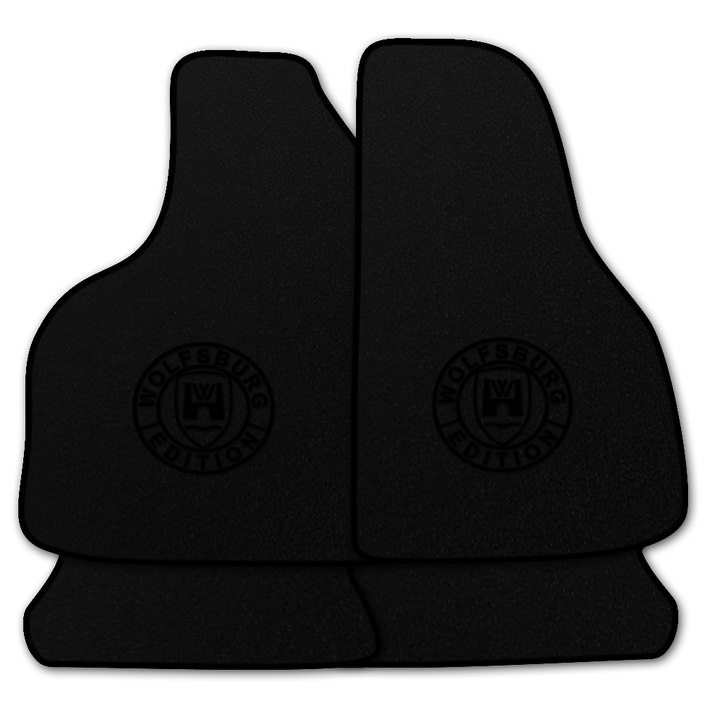 Velours Fußmatten mit Druck WOB für VW Golf 2 19E 1983-1992 4-teiliges Set