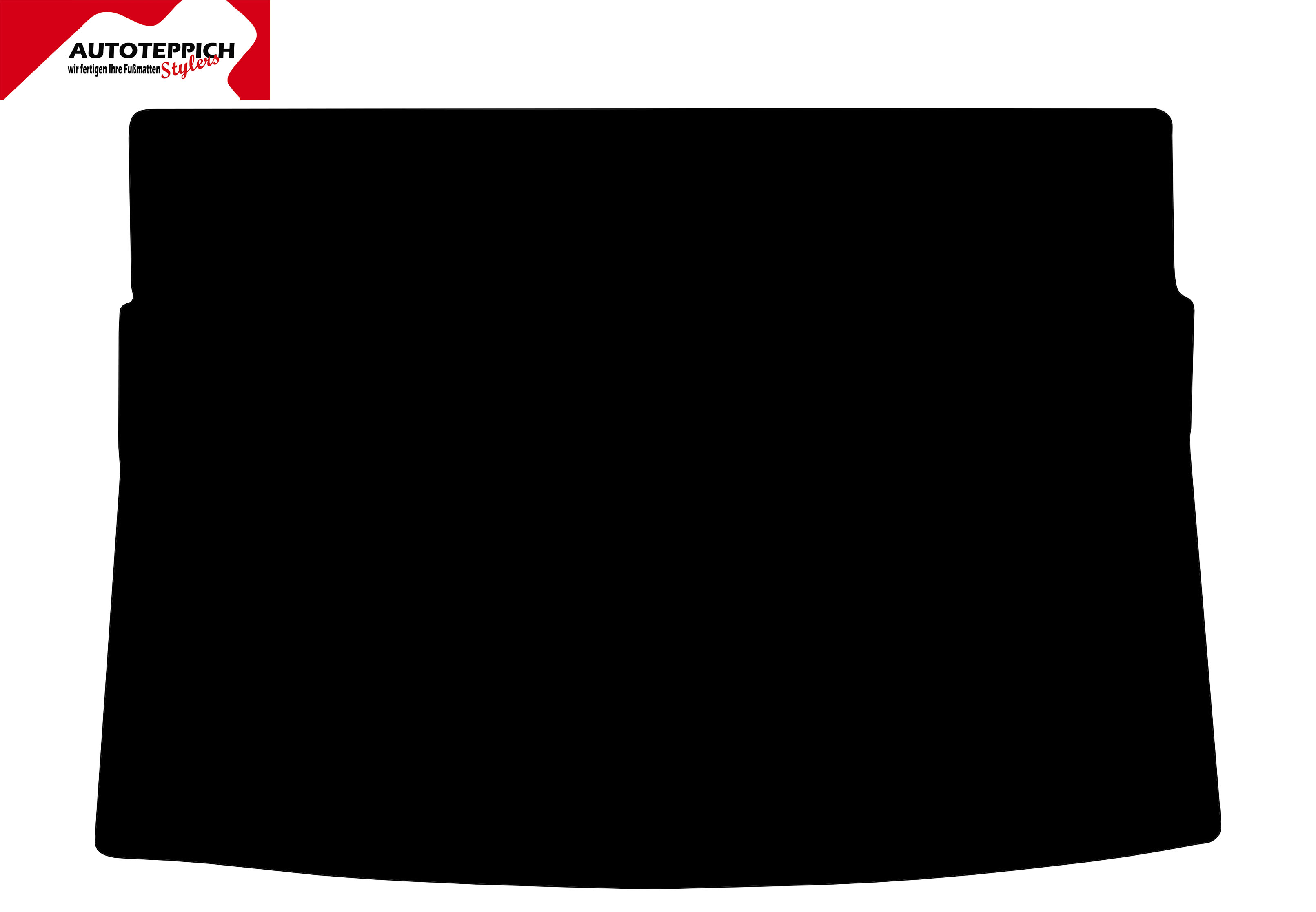 Kofferraumteppich VW Golf 8 Eine Kofferraummatte in schwarz für VW Golf 8