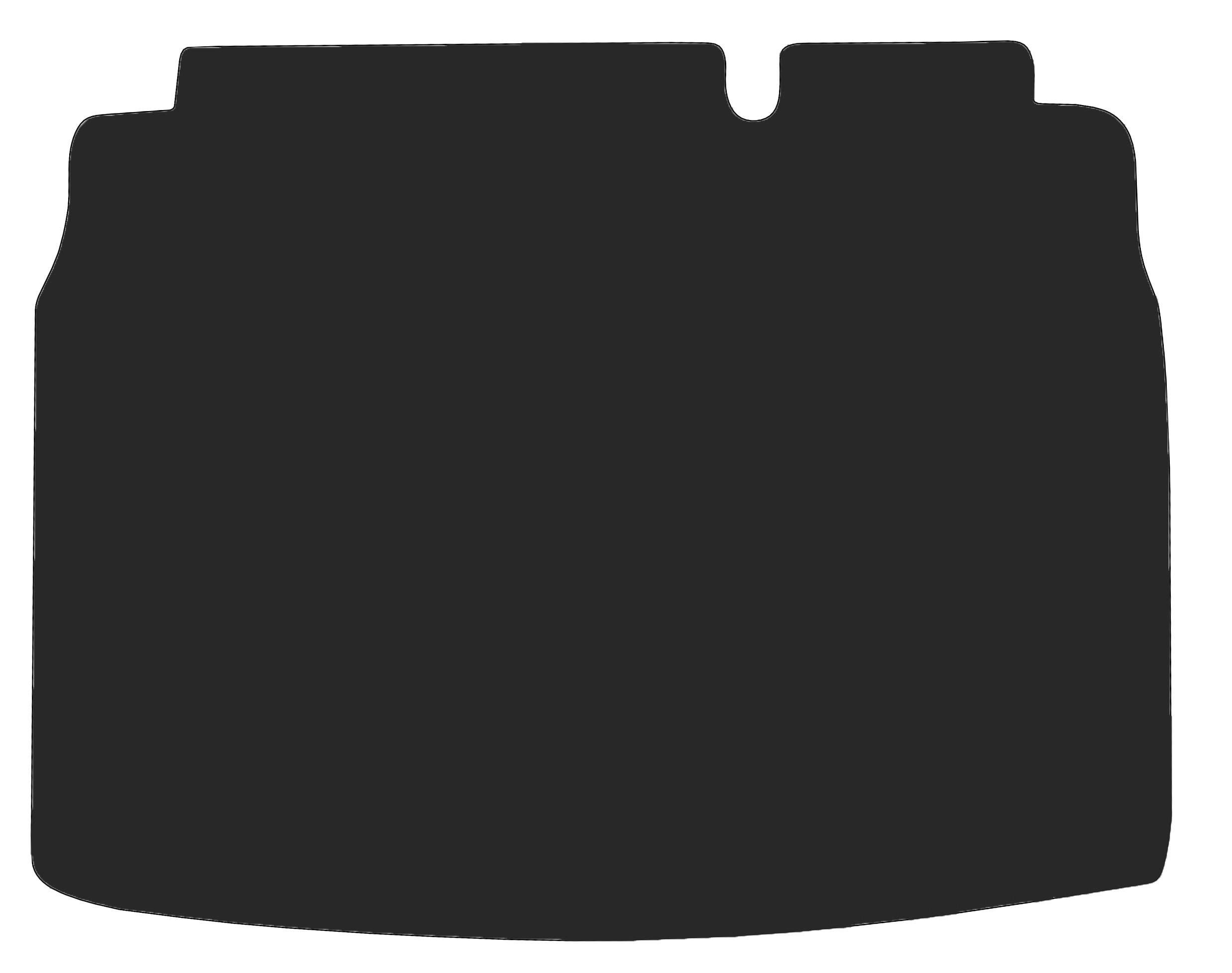 Kofferraumteppich VW Golf6 Eine Kofferraummatte in schwarz für VW Golf6