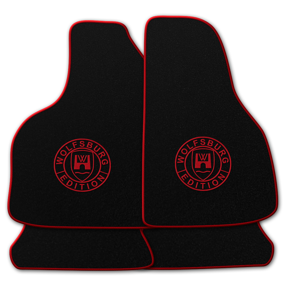 Velours Fußmatten mit Druck WOB für VW Beetle Cabrio Cabriolet 5C 2011-2019 4-teiliges Set