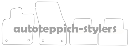 Schnittmuster Fussmatten VW Caddy5 Das Schnittmuster für Fussmatten VW Caddy5