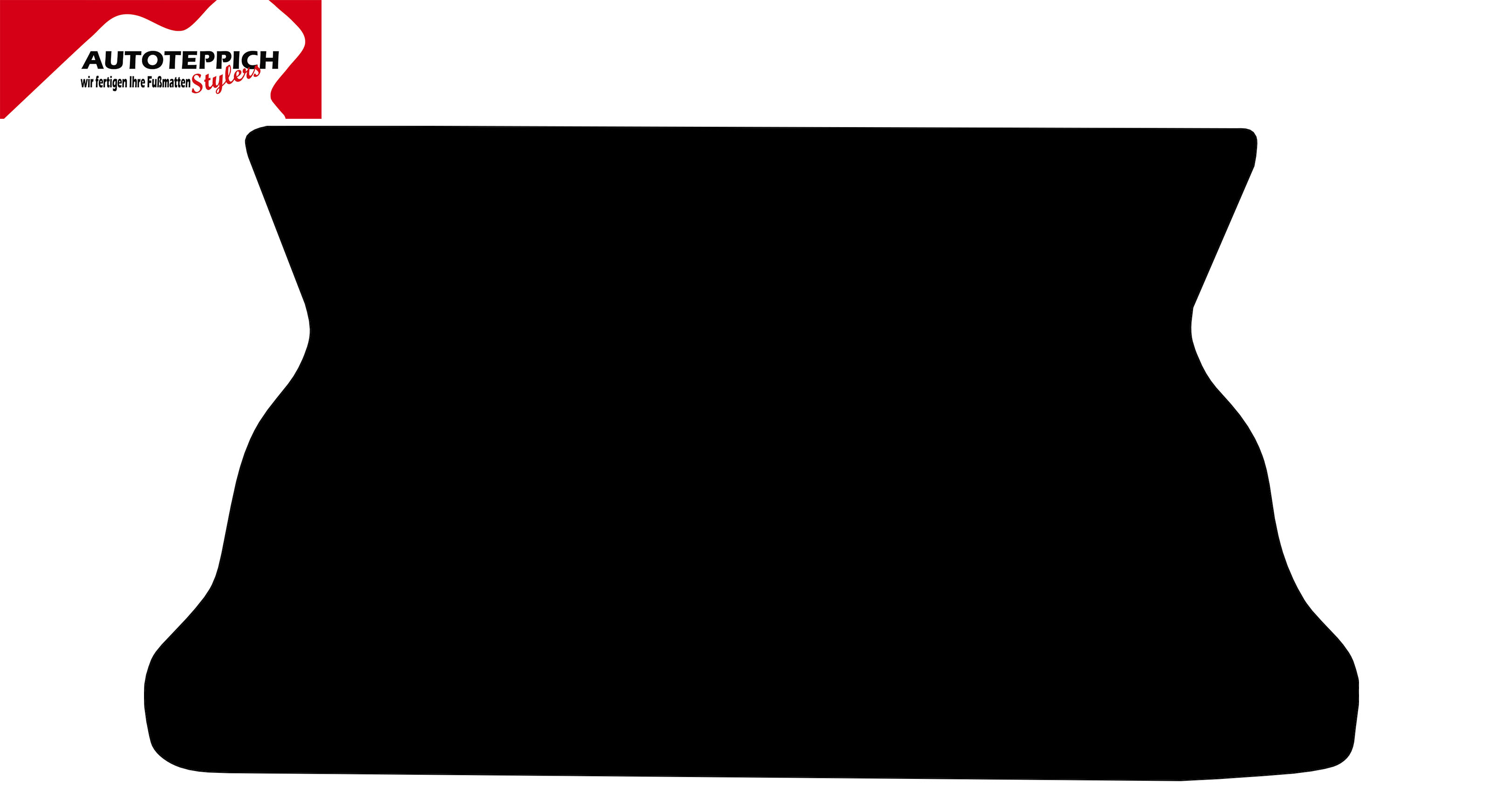 Kofferraumteppich VW Polo 86C Eine Kofferraummatte in schwarz für VW Polo 86C