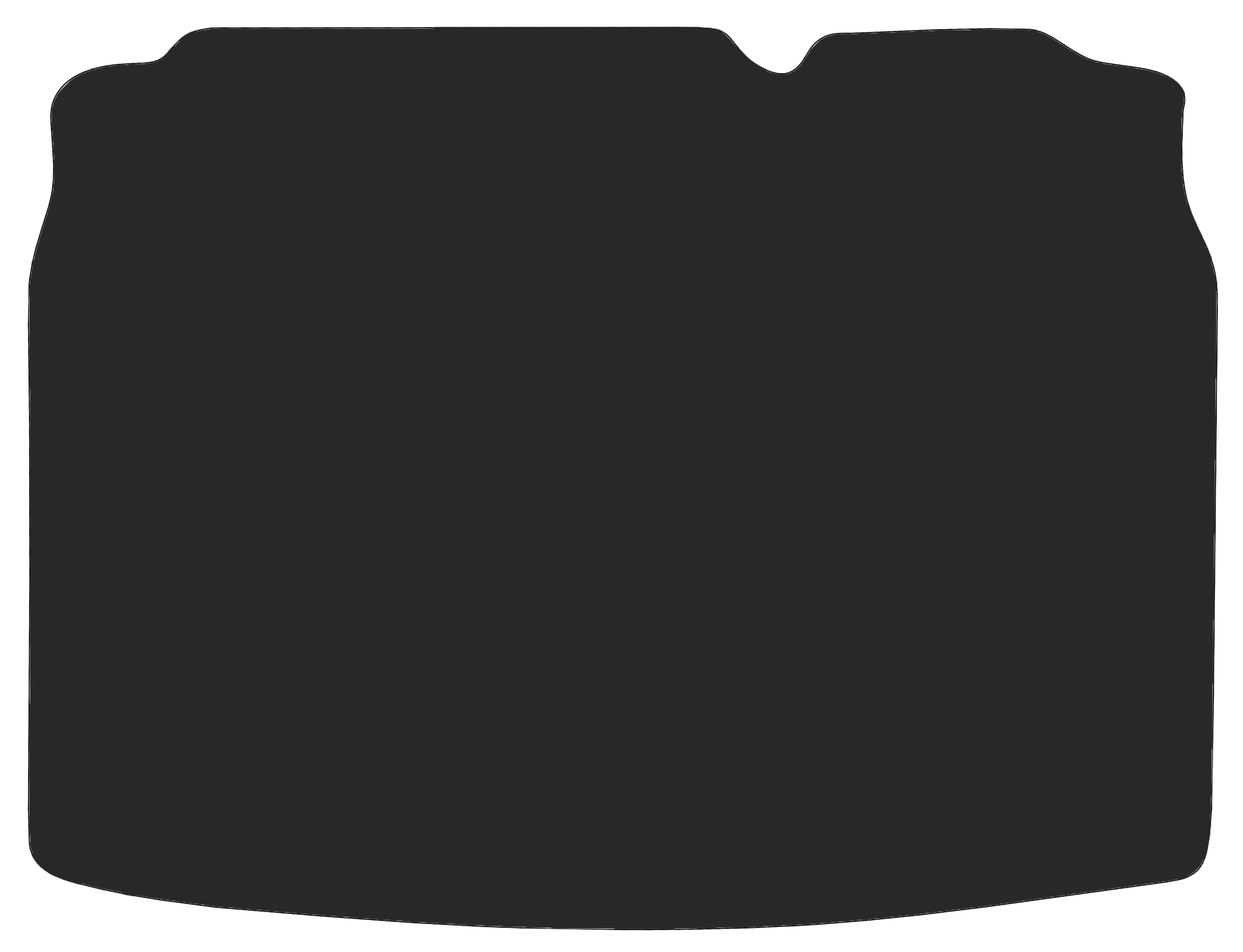 Kofferraumteppich VW Golf5 Eine Kofferraummatte in schwarz für VW Golf5